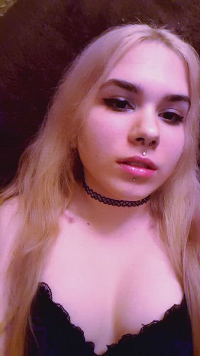 Blonde Cute Gamer Girl Goddess Petite Pink Sensual Small Tits Teasing Tiny Tongue