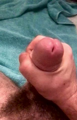 First time posting! Does my cum spraying cock head make you thirsty?