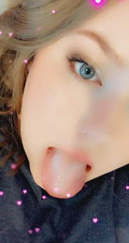 Long Tongue Selfie Spit Virgin clip