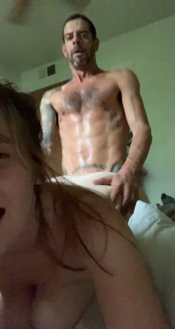 Daddy abs and baby boobies 👨‍👧