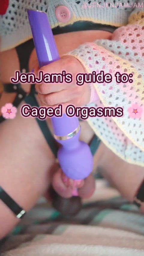 Tasty ruined orgasm in my cage 💜