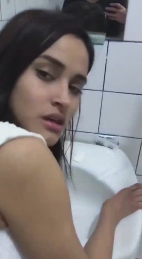 bathroom fucked mirror clip