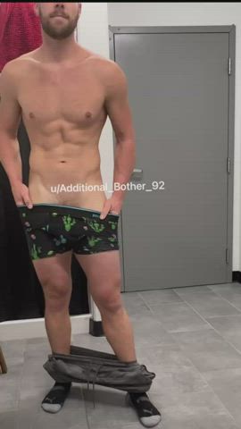 changing room fitness male masturbation onlyfans stripping clip