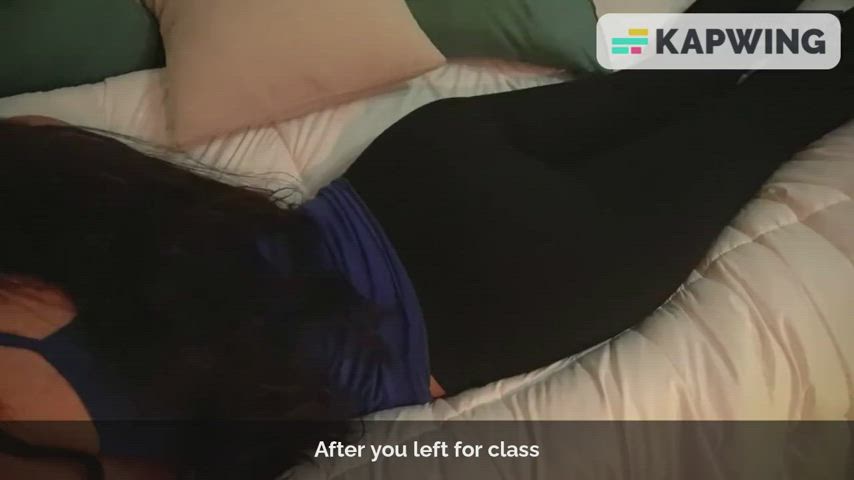 brunette caption cheating college girlfriend latina orgasm schoolgirl spanking clip