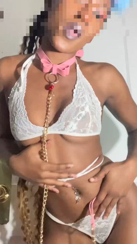 ebony leash slut submissive wife clip