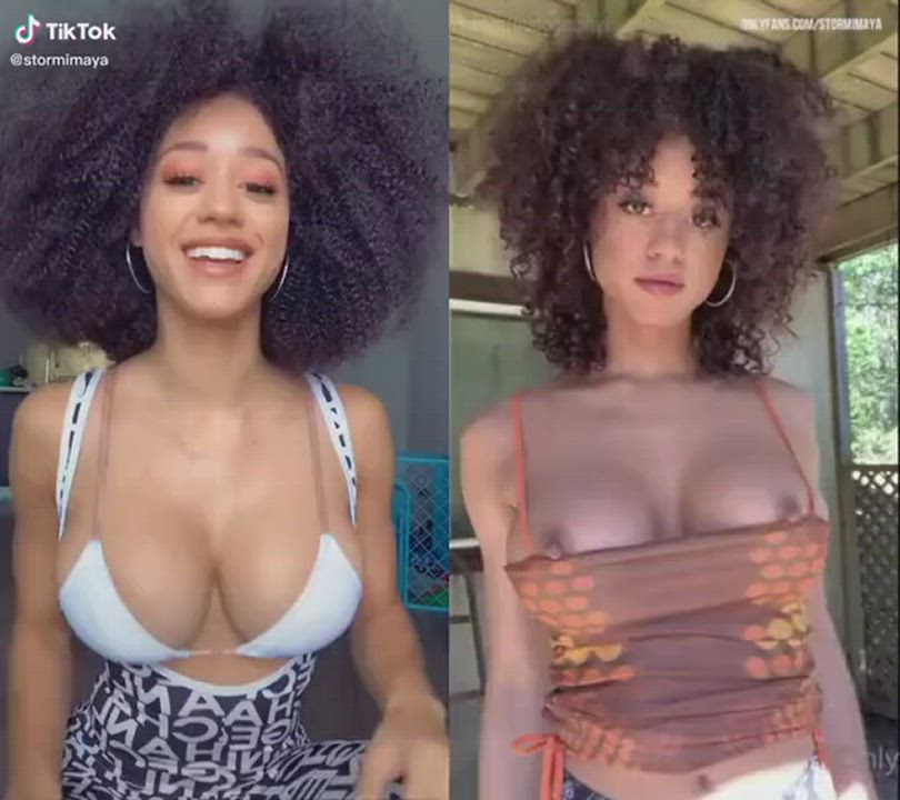 Nice little latina with an afro