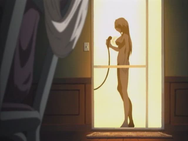 animation anime ecchi erect nipples nipple shower clip