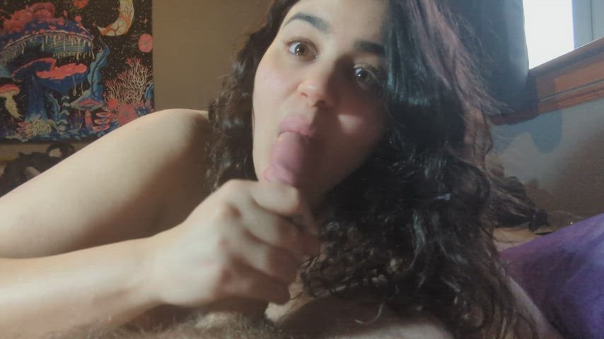 amateur big dick blowjob cute deepthroat latina onlyfans tits clip