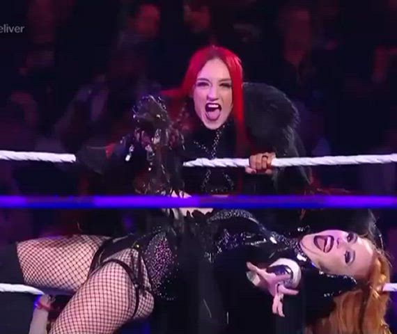 cute freaks goth redhead slut slutty wrestling clip