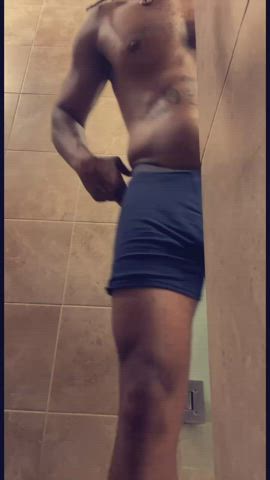 Ass BBC Big Dick Ebony Shower Soapy Solo clip