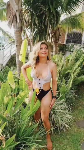 Bikini Booty Clothed Outdoor Pretty Solo Trans clip