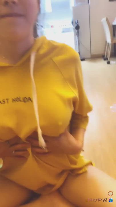 Asian Cute Erect Nipples Korean Nipple Tease clip