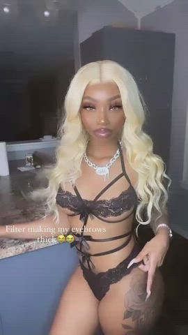 Booty Ebony Trans clip