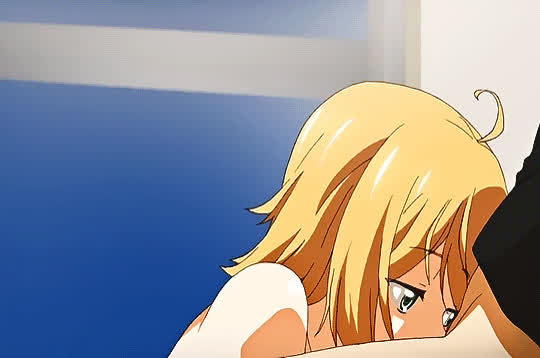 Animation Anime Blonde Blowjob Deepthroat Hentai clip