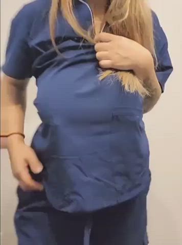Titty Drop-Nurse with some Huge Naturals ;)
