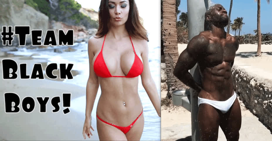 afro asian bikini bodybuilder cuckold hotwife sex clip