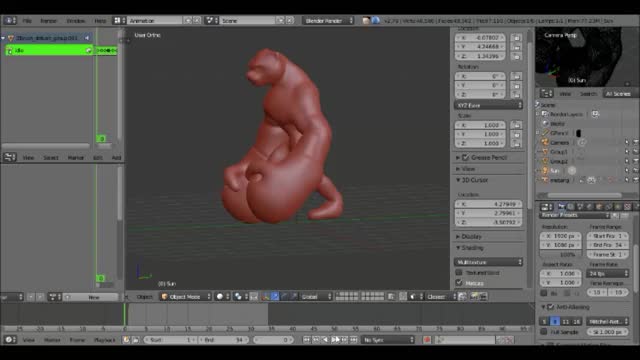 blender character animations