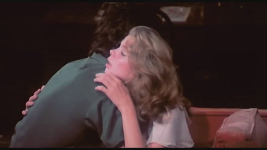blonde foreplay kissing retro vintage clip