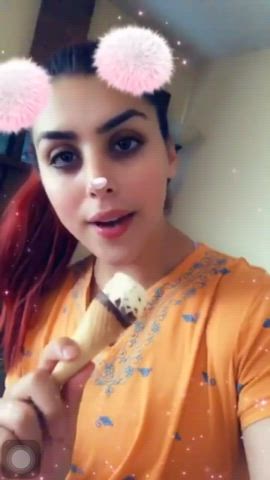 blowjob hotwife latina licking selfie solo ts foxxy trans trans man clip