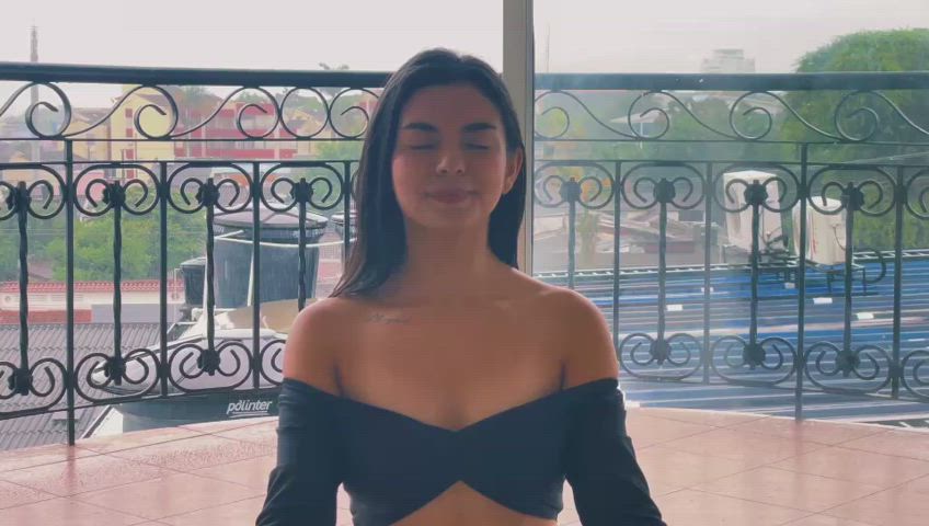 latina sexy skinny tits yoga clip