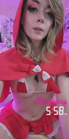 LIVE ON MYFREECAMS🍑I'M LITTLE RED RIDING HOOD TODAY🍑WHAT BIG TOYS YOU HAVE