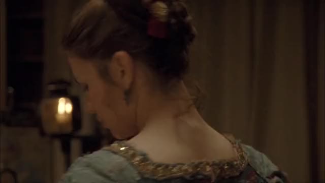 Hayley Atwell - Mansfield Park (2007) - playacting & flirting in ornate gold-teal