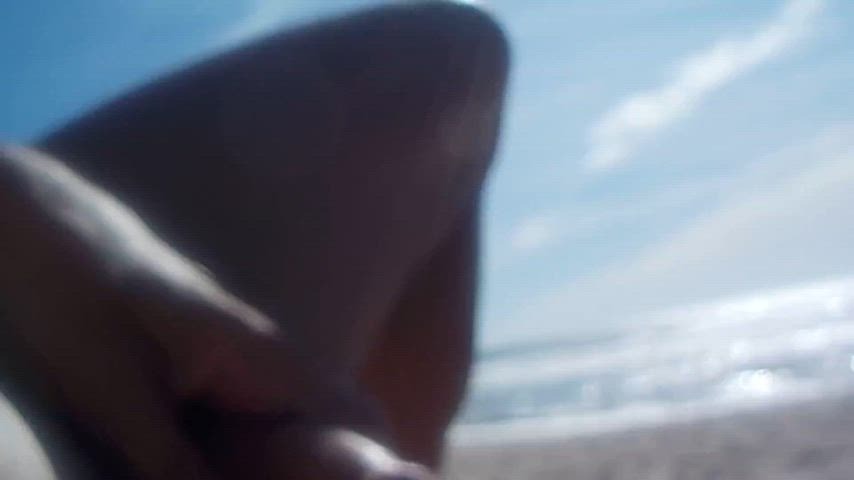 amateur beach big dick clip