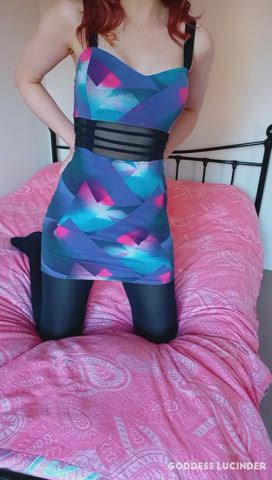 If only you had the privilege of worshipping me in this dress, but you don't...keep