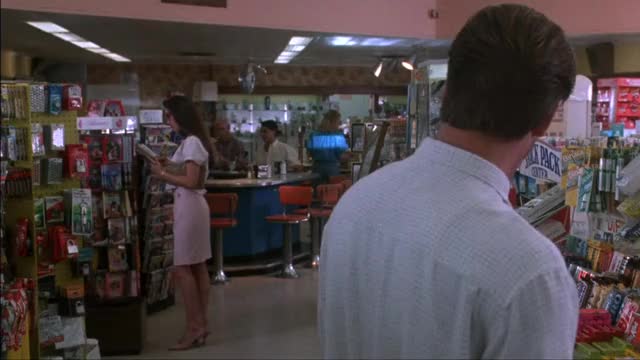 Jennifer Connelly - The Hot Spot (1990) - coyly flirting in store, looking beautiful