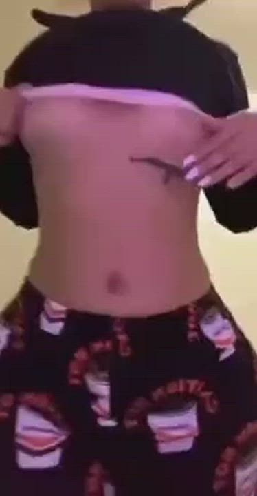Small Tits Tattoo Twerking clip