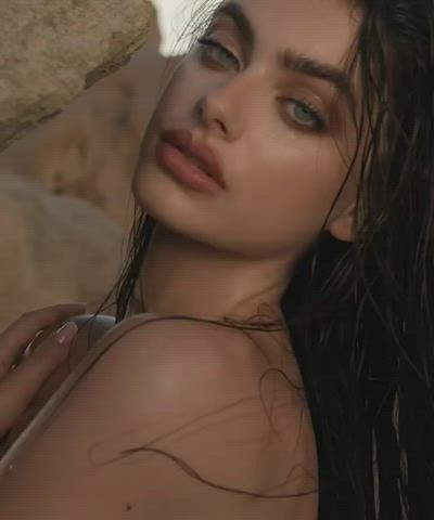 brunette israeli model clip