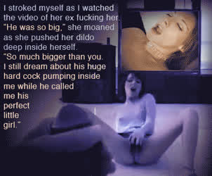 Caption Cuckold Masturbating clip