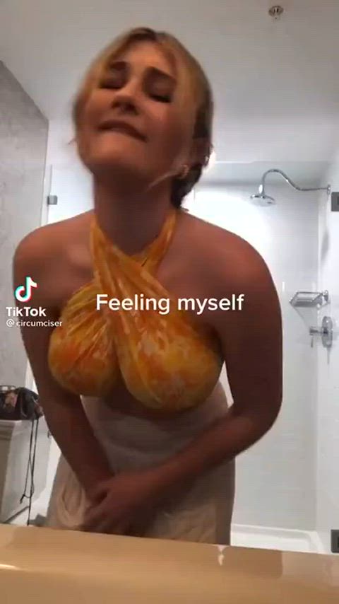 18 years old babe boobs girls homemade pretty sensual teasing teen tiktok clip