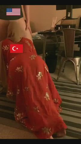Ass Spread Blowjob Cock Worship Hijab Muslim Sucking clip