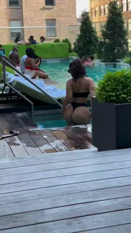 ass big ass bikini booty pool clip