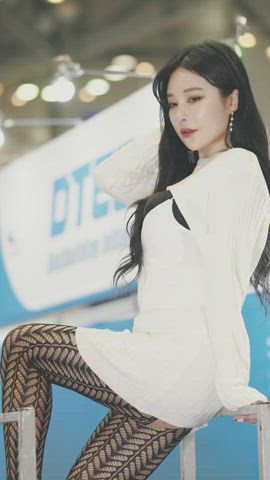 asian cute korean model clip
