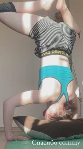 amateur ass teen workout clip