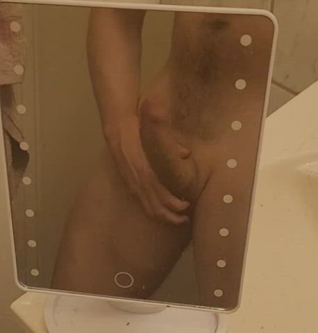 Big Dick Masturbating Shower clip