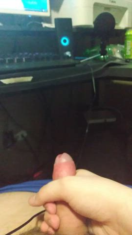 Stroking my little guy till he pops :)