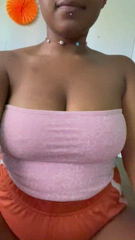 amateur bbw boobs cute ebony nsfw natural tits solo thick tits clip
