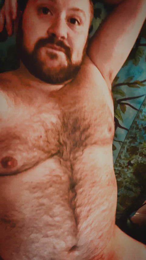 bear daddy hairy male masturbation step-dad clip