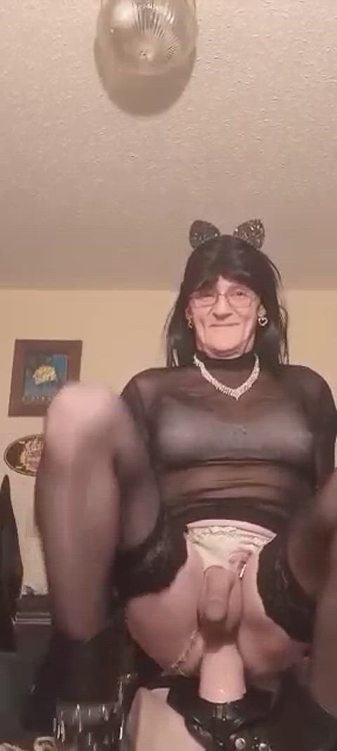 anal play cowgirl crossdressing dildo femboy gay huge dildo kinky riding sissy slut