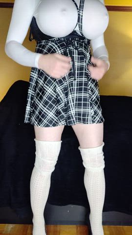 This skirt and those socks go so well together! Free trial of my OF for dozens of