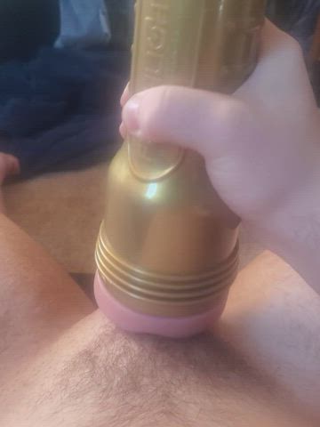 First time with toy, Ruined orgasm