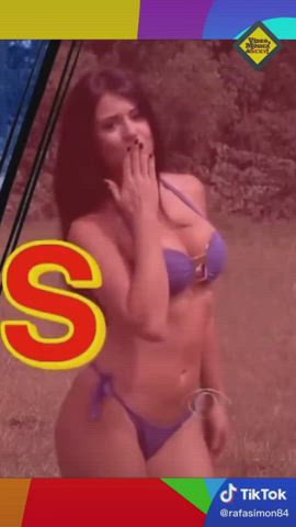 bikini body boobs brazilian brunette dani goddess sensual tease clip