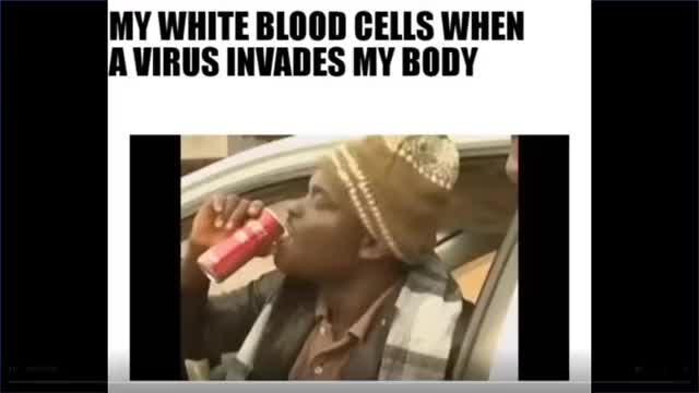 White cells fighting Covid