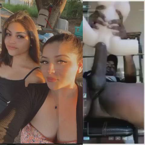 babecock big tits brunette cousin cum cumshot latina split screen porn clip