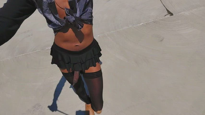 Been working on my Slut Strut, what do you guys think? Don't mind the huge femcock