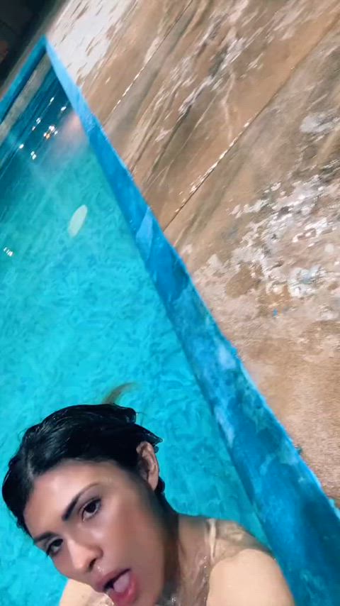 latina pool sexy swimming pool clip