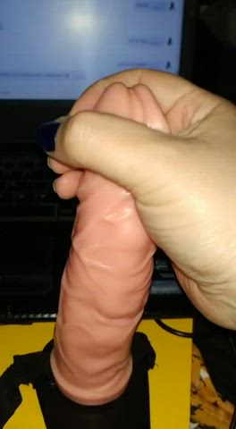 Masturbating Penis Strap On clip